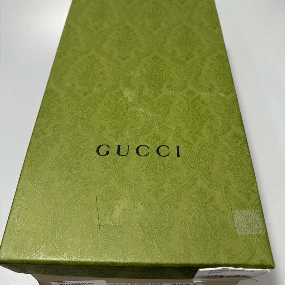Gucci Worsh GG Patent leather Lace-Up Shoes Black Men’s Size GG 5/US 6 - Picture 8 of 9